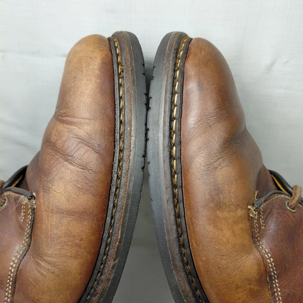 Allen Edmonds Fulton Mens 8.5 D Brown Leather Plain Toe Derby Shoes 6221 USA
